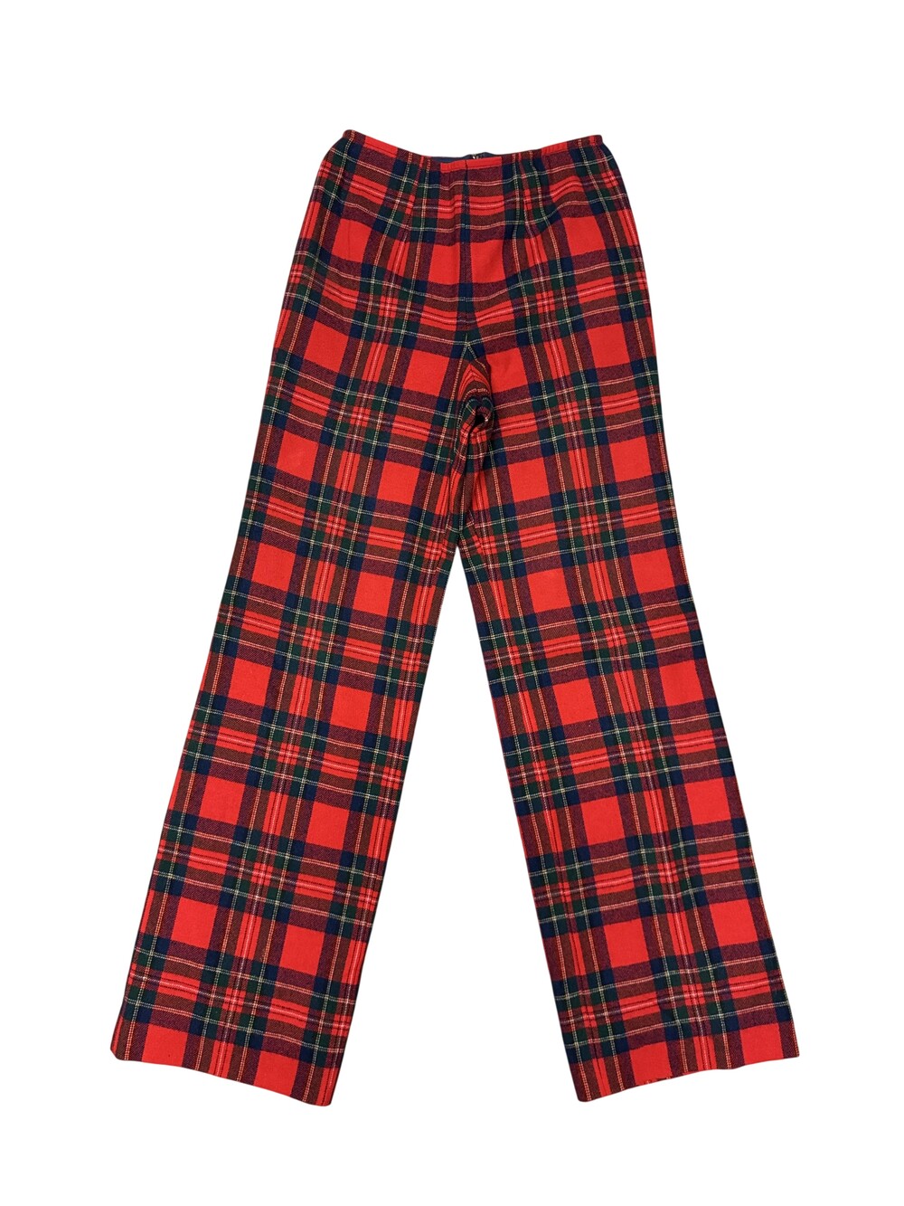 Vintage Pendleton Pants Womens 10 Red Plaid Wool Flannel Lined Christmas Winter